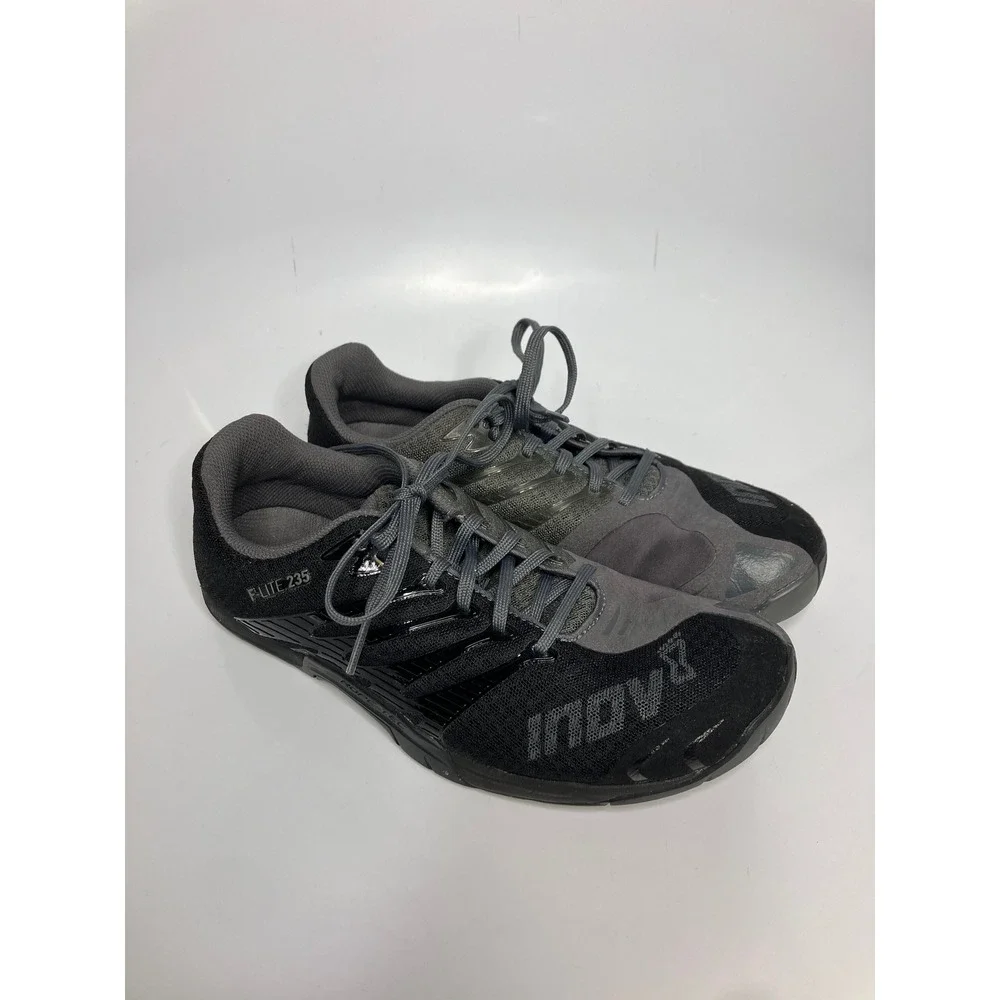 Inov-8 F-Lite 235 Training Shoes Womens 9 Black Grey Excellent Crossfit Gym